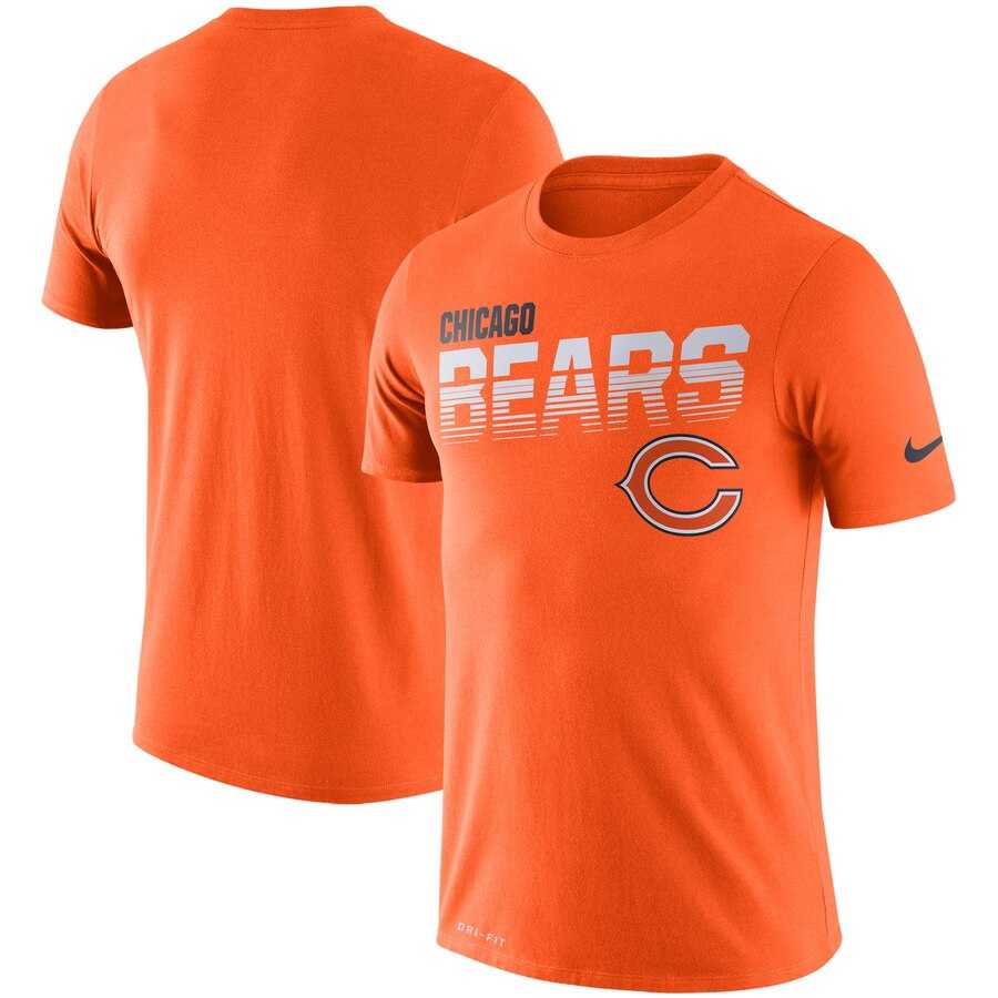 Chicago Bears Nike Sideline Line of Scrimmage Legend Performance T-Shirt Orange,We sell and wholesale Chicago Bears Nike Sideline Line of Scrimmage Legend Performance T-Shirt Orange on line form chian!